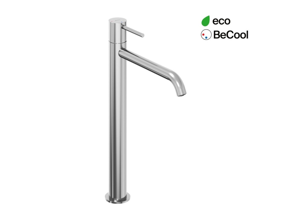 Ravak ES 015.11WV Umyvadlová stojánková baterie BeCool 340 mm bez výpusti, White Velvet