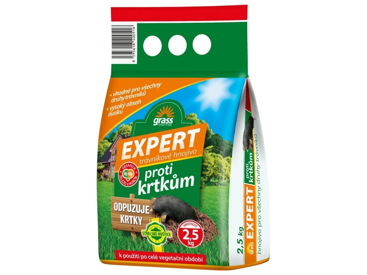 Forestina Hnojivo trávníkové - Expert proti krtkům 2,5 kg
