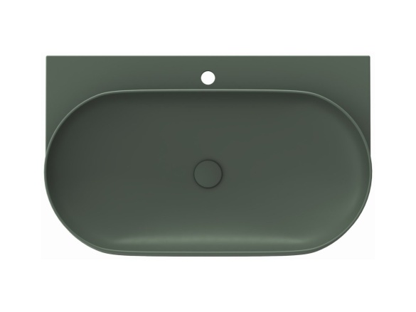 Ravak Umyvadlo Yard 80, s otvorem pro baterii, bez přepadu, Grey Green