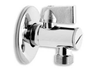 Vodoinstalace –  Novaservis Ventil rohový 1/2" x 3/8" s filtrem, hliníková páka,  EZ1238KF (CF3008/10)