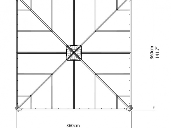 Zahradní altán Scobax Granada