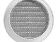 Haco Větrací mřížka kruhová, d 100 mm, se síťovinou, bílá,  0409