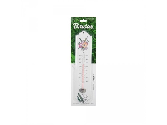 Bradas Venkovní teploměr Bradas WHITE LINE - kovový 22 cm