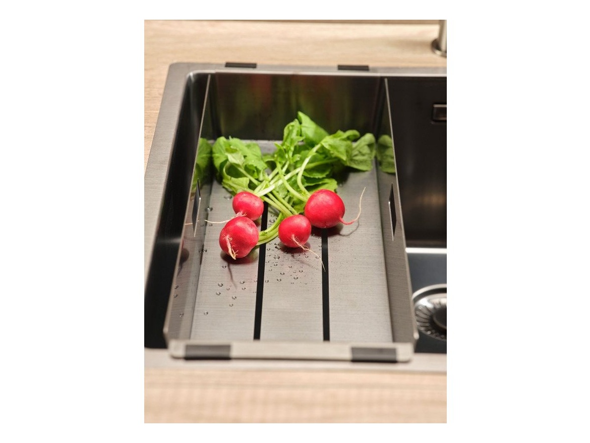 Kuchyňské dřezy Reginox SET Miami 500 Gun metal + baterie Cano + příslušenství