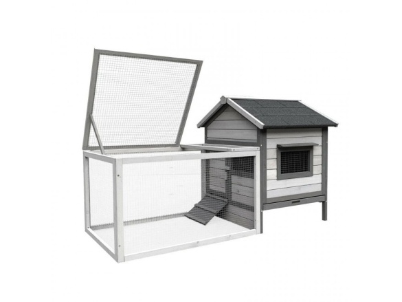 Dřevěná králíkárna Scobax Fluffle