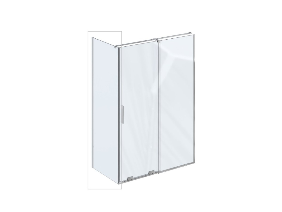 Ravak ROPS 90, černá+transparent
