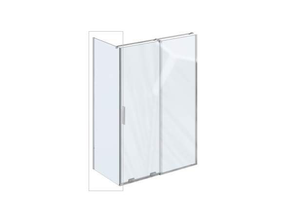 Ravak ROPS 90, lesk+transparent
