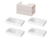 Ravak SD Lite 80 P skříňka pod umyvadlo Alabaster Pink