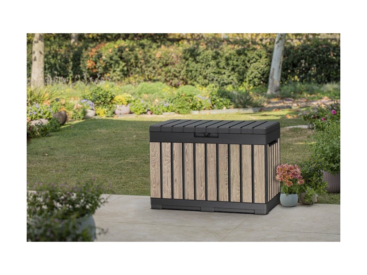 Keter Zahradní úložný box  Kentwood 190 L - 57 x 82,3 x 45 cm - ashwood / jasan