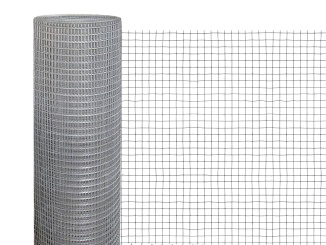 Építési háló –  rabicové pletivo stříbrná 1 x 50 m