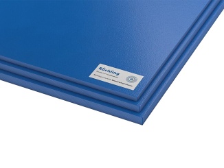 Polyethylen (PE) –  Desky Polystone Play-Tec Röchling 2440 mm x 1220 mm x 19 mm, modrá