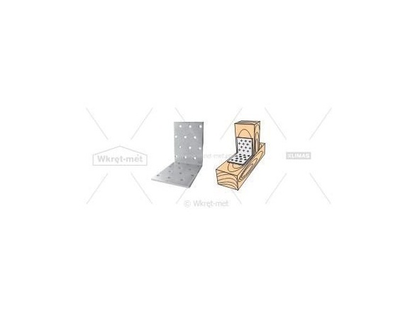 Úhelník deskový 40x40x20x2 Klimas Wkręt-met ÚHELNÍK DESKOVÝ