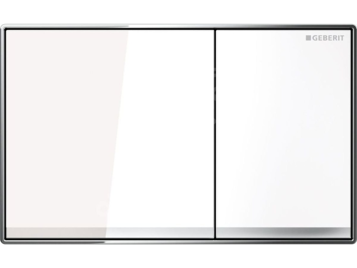 Geberit Deska ovládací GEBERIT SIGMA 60 bílá/chrom lesk, 115.640.SI.1