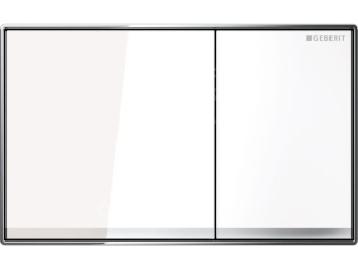 Příslušenství –  Geberit Deska ovládací GEBERIT SIGMA 60 bílá/chrom lesk, 115.640.SI.1