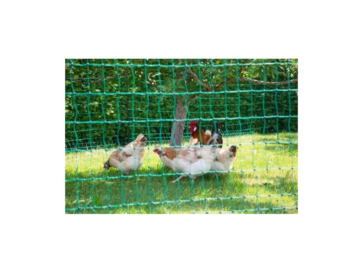 Scobax Síť premium nevodivá pro drůbež 106 cm, 2 hroty, 25 m, zelená