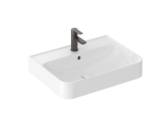 Sanitární keramika –  Ravak Umývadlo Ellen 60, s otvorom pre batériu, s prepadom, biela