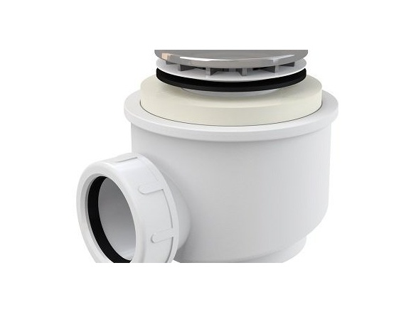 Alcadrain Vaničkový sifon A47CR 50, odpad 40 mm, chrom,  A47CR-50