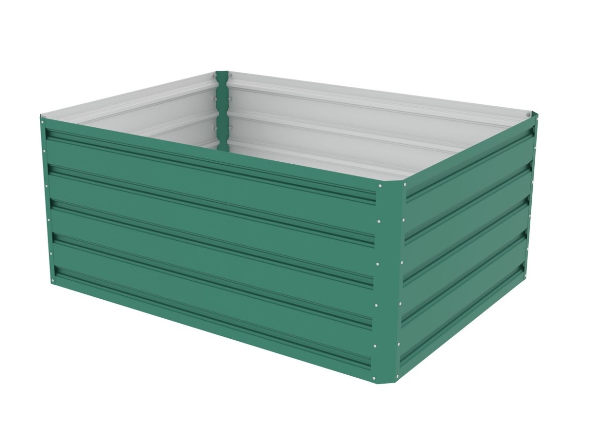 G21 Vyvýšený záhon  Daisy 120 x 90 x 52 cm, plechový, zelený