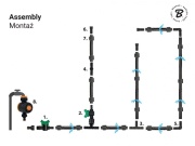 Bradas Kapková závlaha Bradas WATER FLOW DRIP - 50 m s časovačem