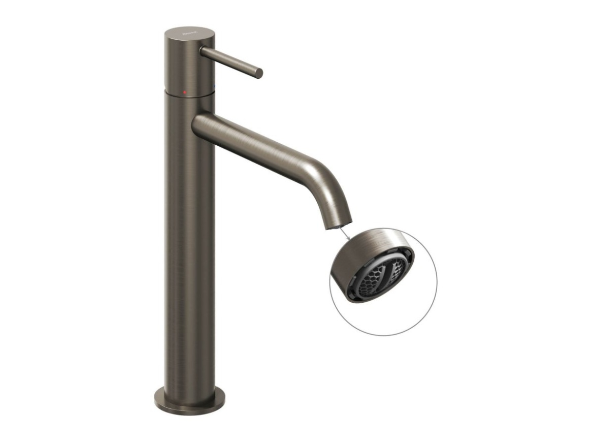 Ravak ES 014.20BLM Umyvadlová stojánková baterie 250 mm bez výpusti, Black Matt