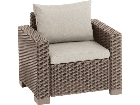 Keter Zahradní křeslo  California Chair - 83 x 68 x 72 cm - 2ks - cappuccino / písková