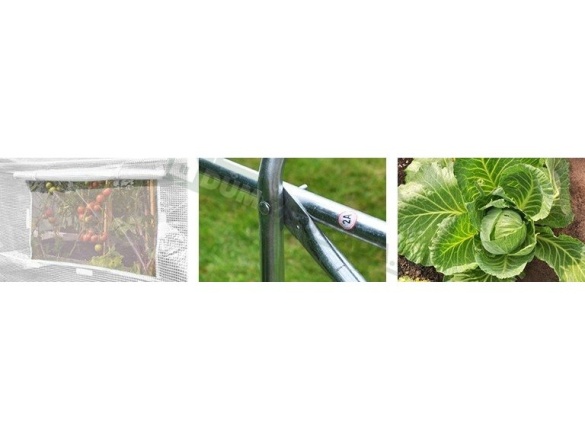 VespaGarden Zahradní fóliovník 2,5x4m VESPAGARDEN extra silný - zelený + příslušenství