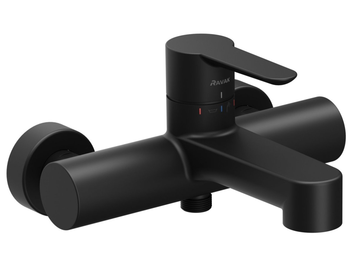 Ravak PU 022.00CR Vaňová nástenná batéria bez sprchového setu, chróm