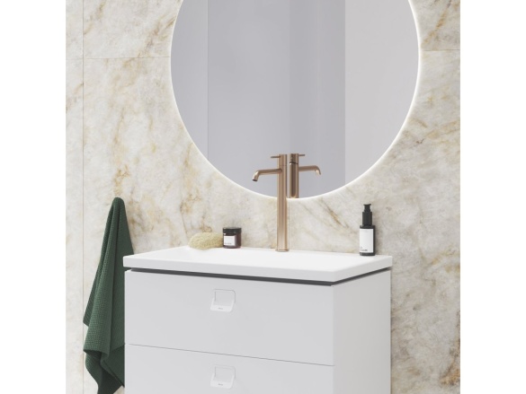 Ravak ES 014.11WV Umývadlová batéria BeCool 250 mm bez odtokovej armatúry, White Velvet