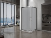 Lansanit Sprchový kout Monte 80 x 80 cm, sklo matné, profil aluchrom, čtverec,  CF88-190-M