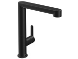 Ravak PU 016.20BLM Umývadlová batéria 269 mm s otočným ramienkom, bez odtokovej armatúry, čierna matná