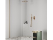 Ravak ES 065.60RGB.O2.RB07E Podomítková baterie 2-cestná bez tělesa, růžové zlato kartáčované