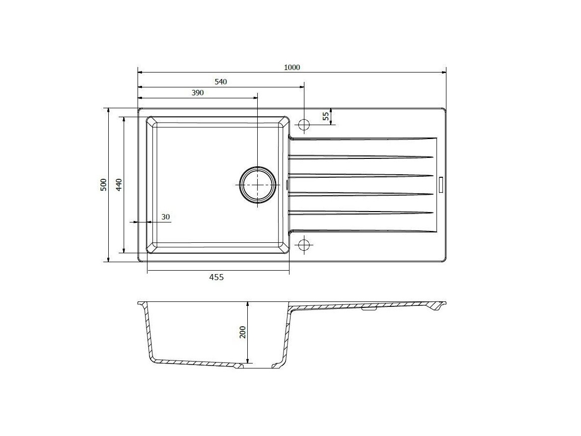 Kuchyňské dřezy Reginox Harlem 1000.0