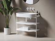 Ravak Konstrukce pod umyvadlo CS Yard 80, Alabaster Pink