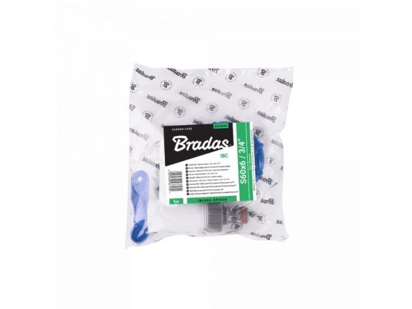 Bradas Redukce IBC nádrže - S60x6 s plastovým kohoutem - 3/4"