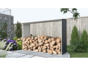 G21 Přístřešek na dřevo  WOH 181 - 242 x 75 cm, antracitový