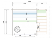 Sauna Tuindeco Tampere S 40