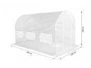 VespaGarden Zahradní fóliovník VESPAGARDEN 2x3,5m extra silný - zelený