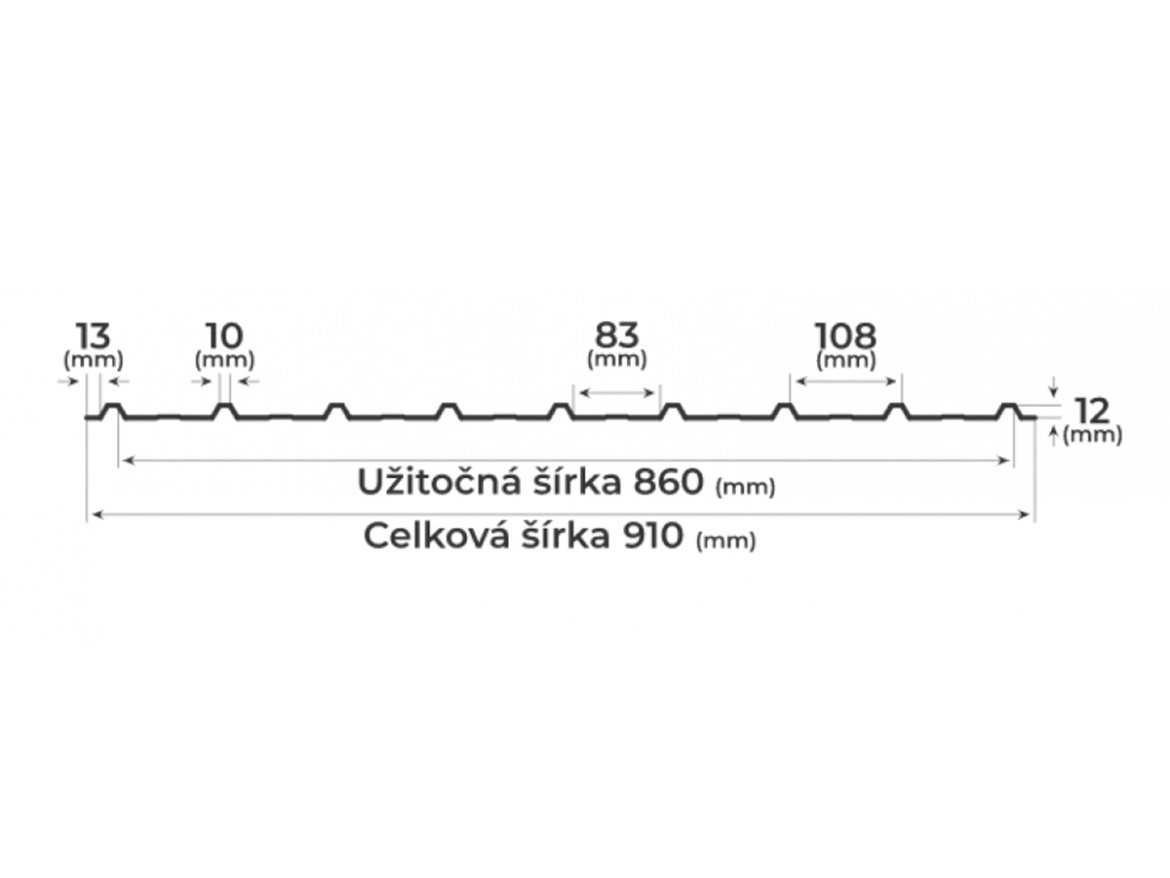 Trapézový plech Bilka T12