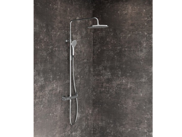 Ravak DS 091.00CR Sprchový stĺp netermostatický, posuvný, so sprchovým setom, chróm