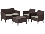 Keter Zahradní set  Salemo 2 Seater Sofa - hnědá / béžová
