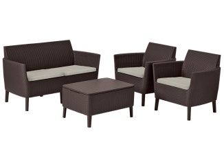 Zahradní nábytek –  Keter Zahradní set  Salemo 2 Seater Sofa - hnědá / béžová