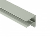 Ukončovací F profil bez povrchovej úpravy Covestro 8 mm