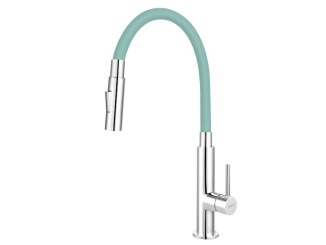 Vodovodní baterie – Novaservis Dřezová baterie Ferro, mátová-chrom, stojánková, 70730,0M