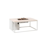 COSI Stůl s plynovým ohništěm - typ Cosiloft 120 bílý / kamenná deska