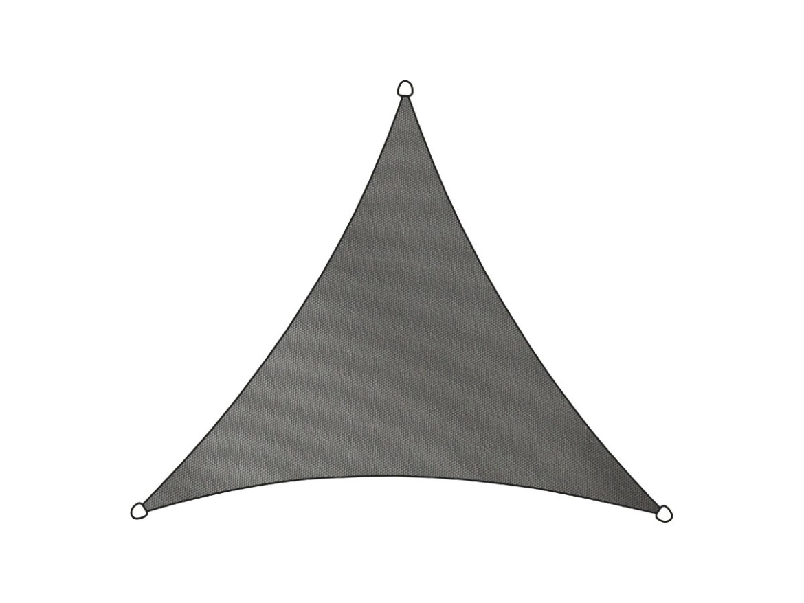 Stínící plachta COMO trojúhelníková antracitová 5x5x5m