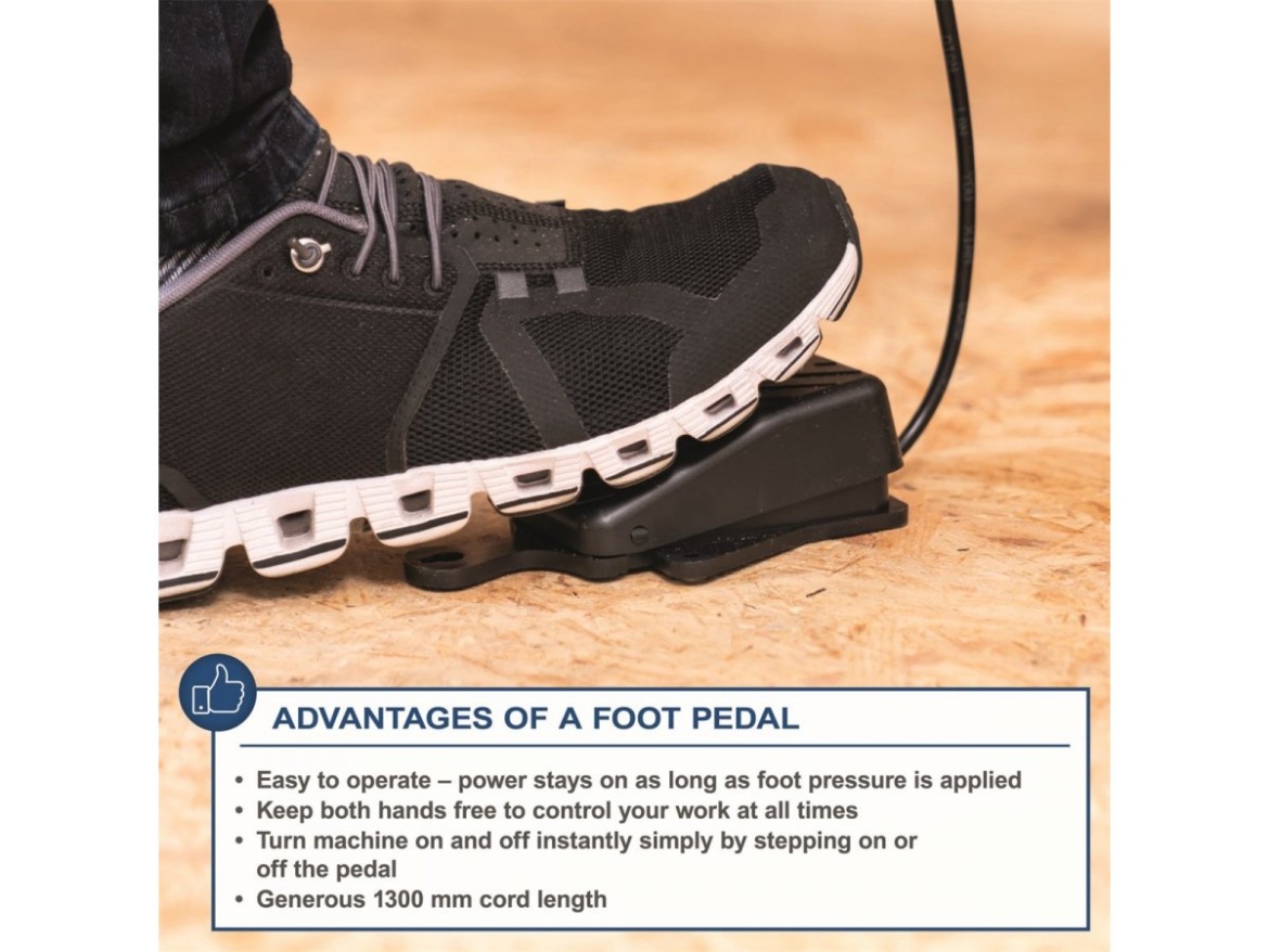 Lupínková pila s nožním ovladačem Scheppach DECO-XLS
