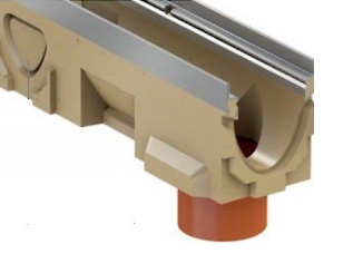 Žlaby ACO –  ACO MultiDrain V150N/P (s těsněním) 245 mm, 1000 x 185 mm, A15