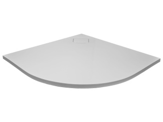 Sprchování –  Lansanit Sprchová vanička LUX 900 x 900 mm, bílá, čtvrtkruh,  LANLUX90K