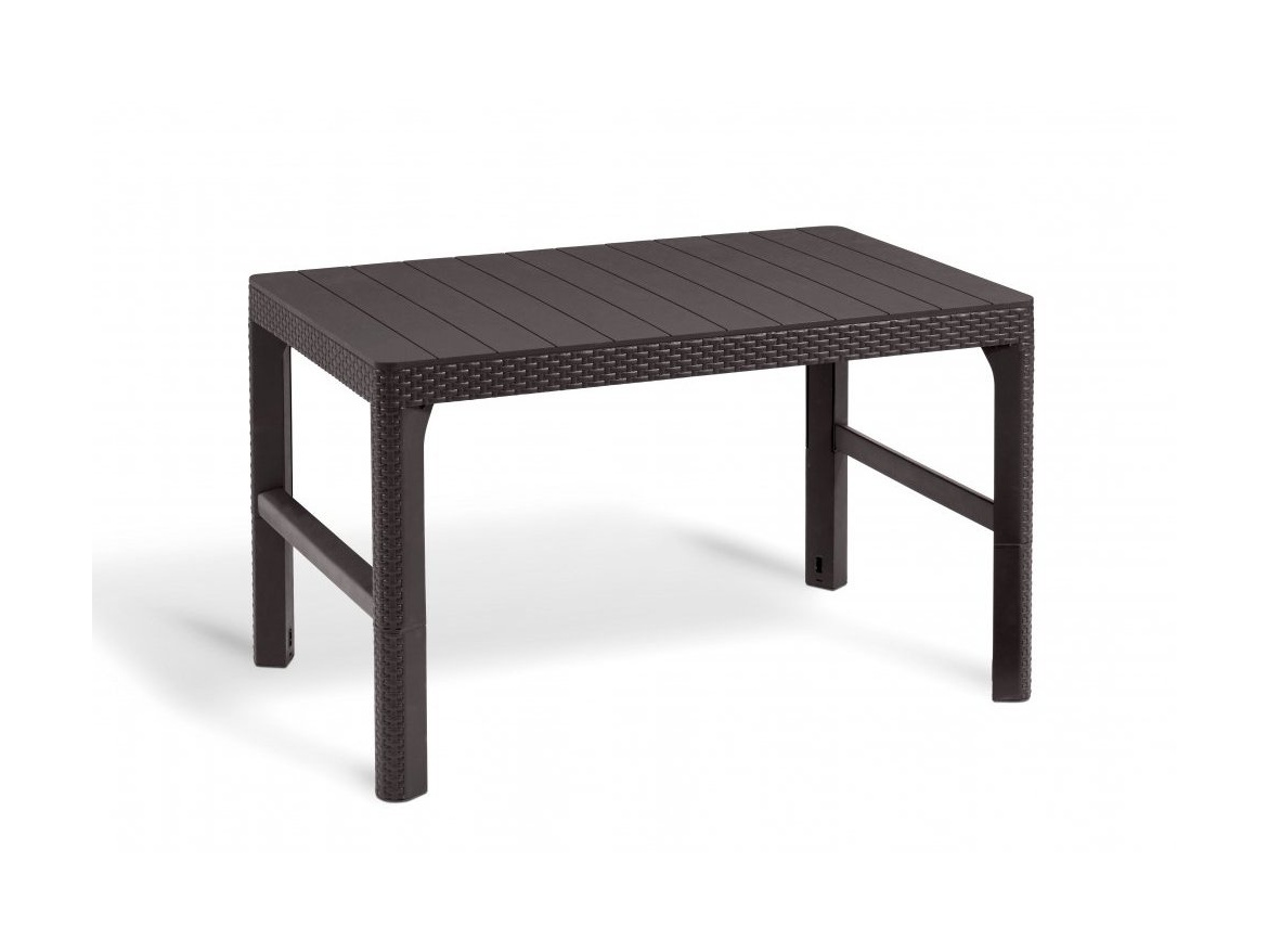 Keter Zahradní stůl Keter Lyon - 116 x 71 x 40 – 65 cm - hnědý