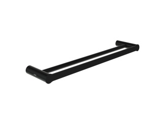 Koupelnový nábytek –  Ravak FD 320.20BLM Držák na ručníky 45 cm, dvojitý, černá matná